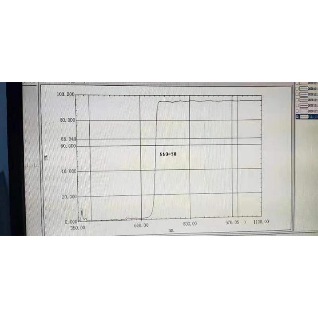 590NM 660NM -1200NM Long Wave Pass Filter Rectangle=29mm X 22mm Thick-0.55MM For Sony A6000 / NEX-3/5 Photography 1PCS