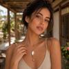 MamacitaSlay 316L Stainless Steel Shell Conch Earrings Necklace 18K Gold Plated Waterproof Casual Beach Jewelry Set For Women