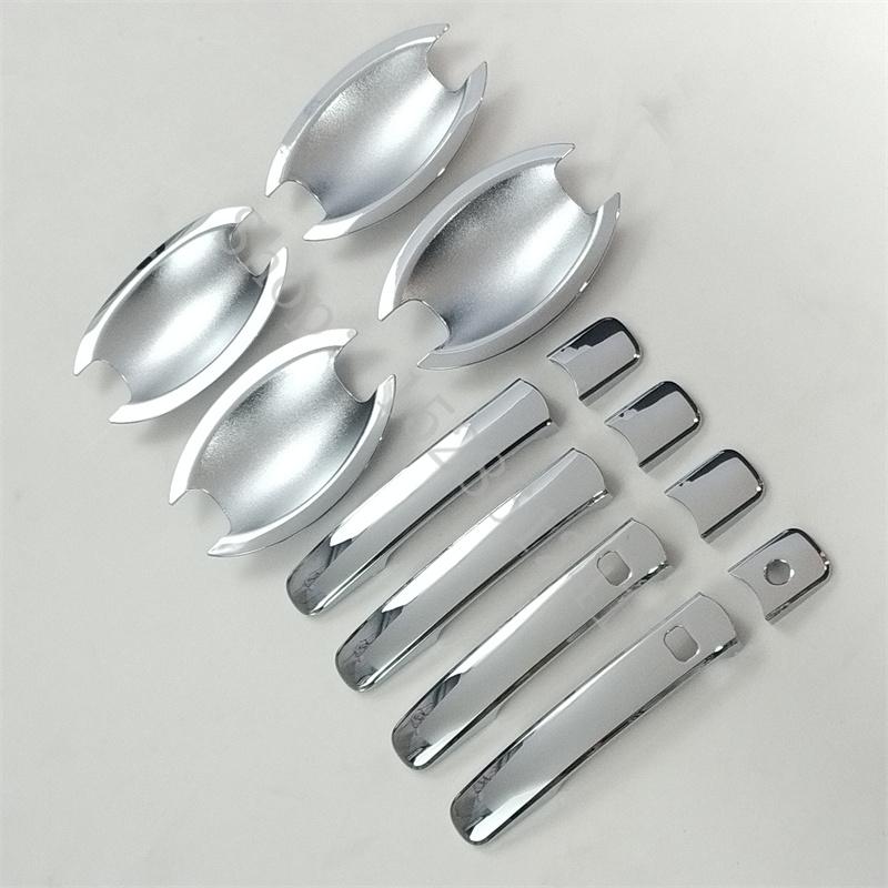 For 2008 2009~2013 Nissan X-Trail X Trail T31 ABS Chrome Door Handle Bowl Door Handle Cover Protective Trim Car Accessories