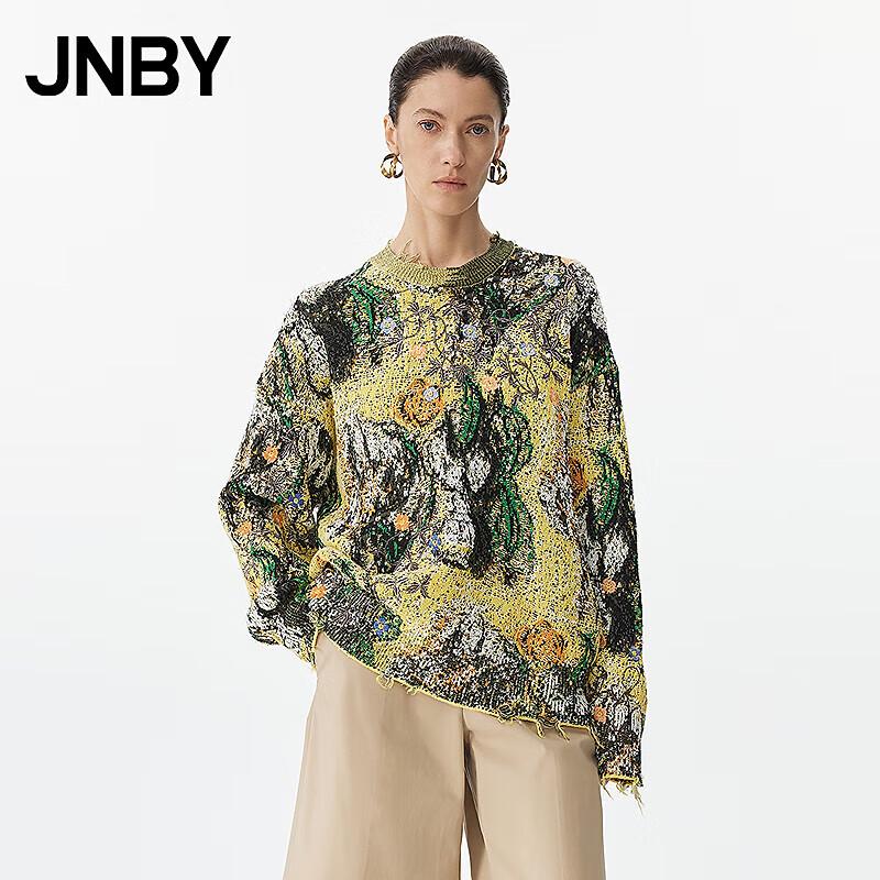 JNBY 2025 Spring Round Neck Pullover Sweater