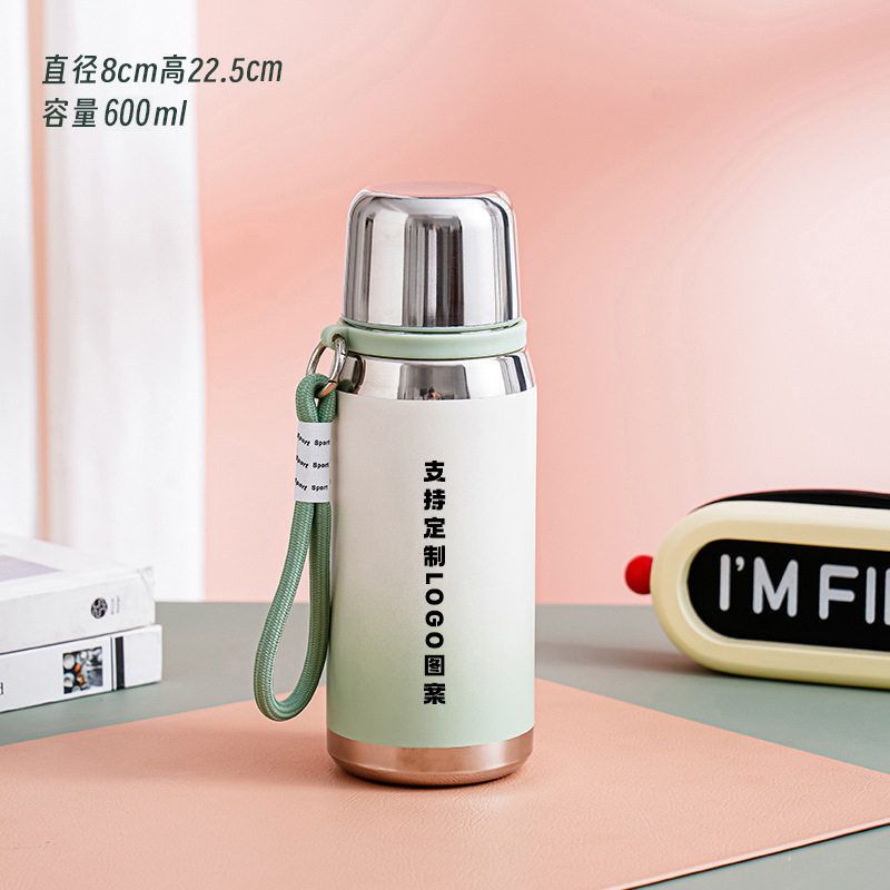 Large-Capacity Thermos Cup for Women, High Aesthetic Value, 2025 New Model, Portable Tea Brewing Cup for Male Students, 316 Stainless Steel Water Cup