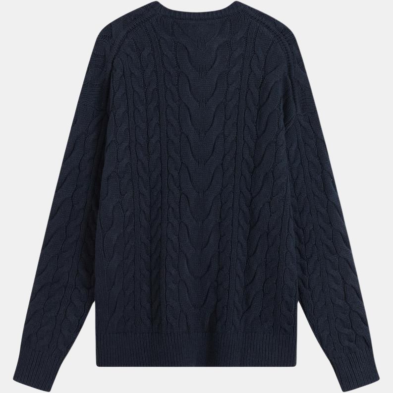 Tommy Hilfiger Colorblock Strickpullover mit Zopfmuster Herrenpullover XM0XM05979