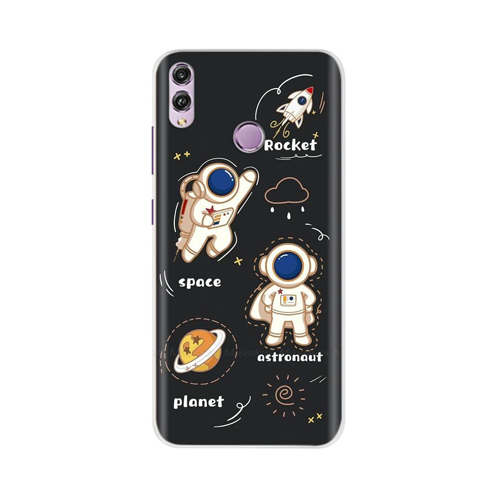 Für Honor 8X Hülle Mode Klare Bunte Weiche Handy-Rückabdeckung Für Huawei Honor 8X Silikon Funda Stoßfänger Schalen für Honor 8X