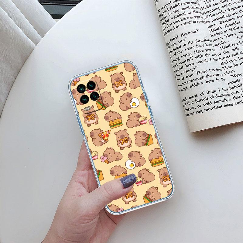 

Cartoon Capybara Transparent Phone Case for LG K22 K30 K40 K40S K41 K42 K50 K50S K51 K51S K52 K61 K62 K71 K92 Q61 LG K22