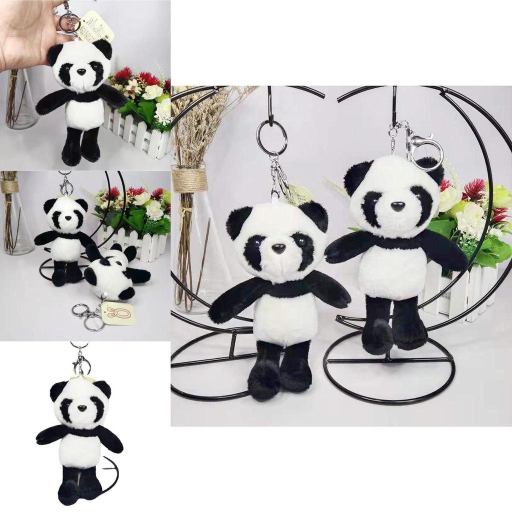 Liebevoller Panda Plüsch Schlüsselanhänger Zubehör Ultraweich 18cm Süßes Geschenk für alle Altersgruppen