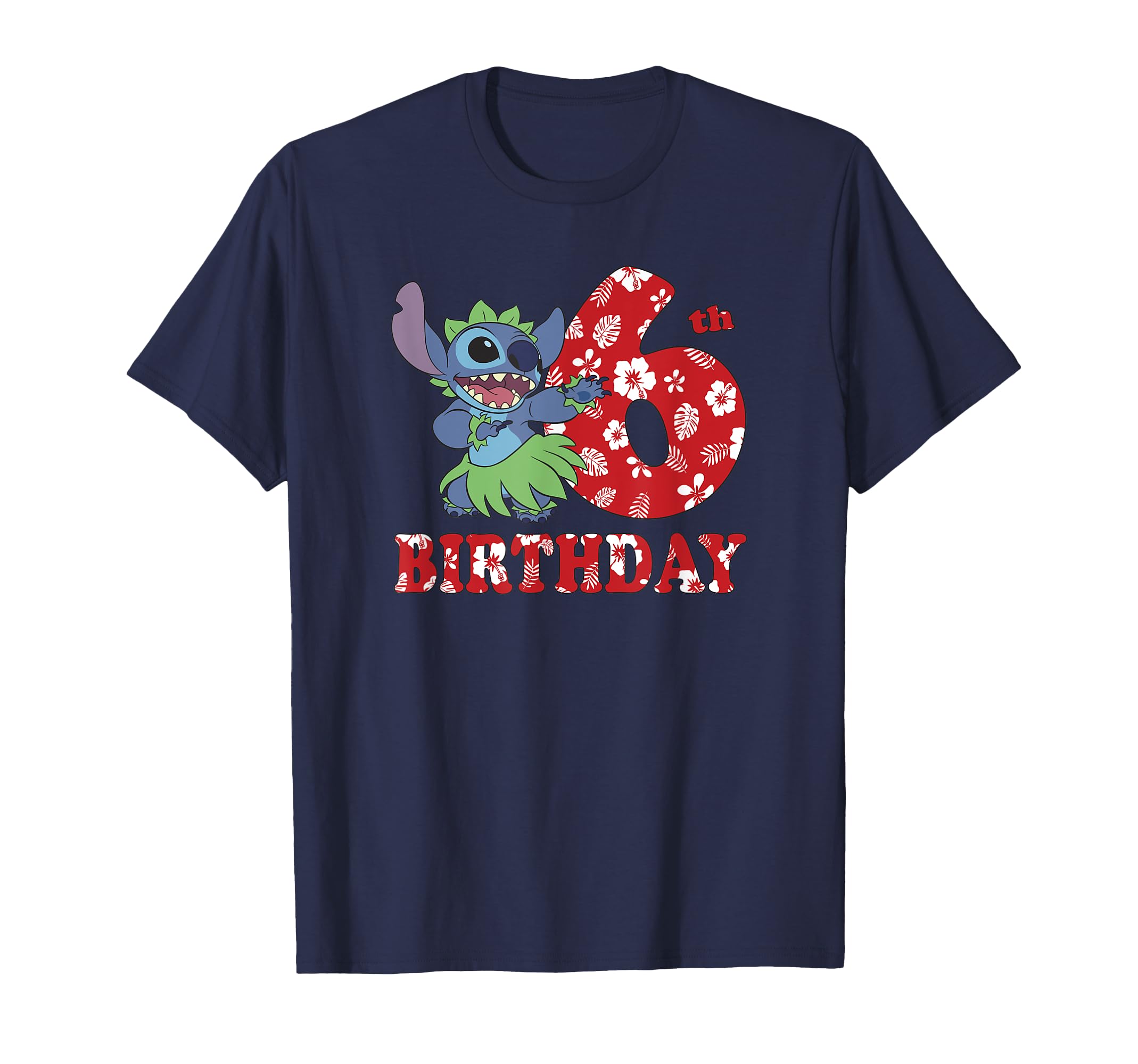 

Disney Lilo Stitch 6th Birthday Stitch Hula Dancer & T-Shirt синий