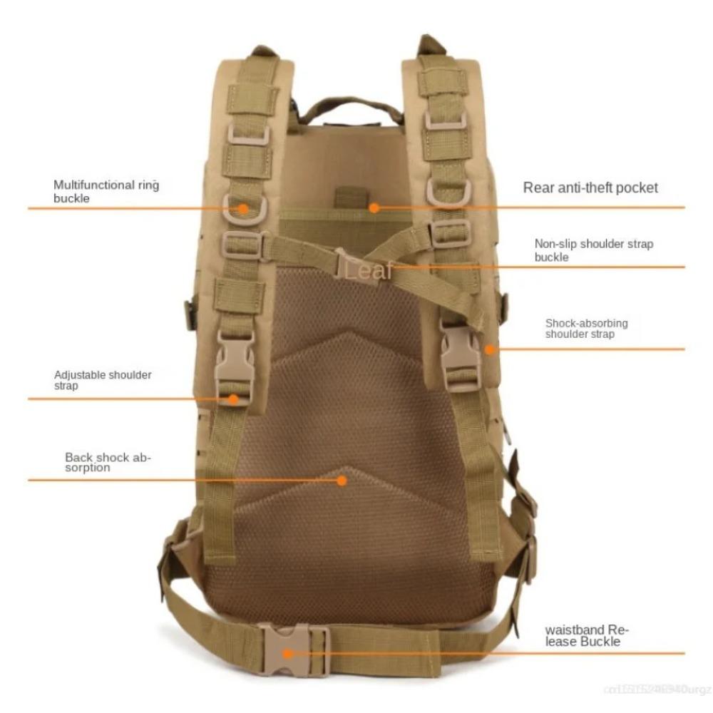 Outdoor Climbing Bag Men's Tactical Camping Hiking Fishing Hunting Backpack Camouflage Bags Backpacks