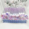Disposable Flower Series Eyelash Brush with Transparent Test Tube Packaging