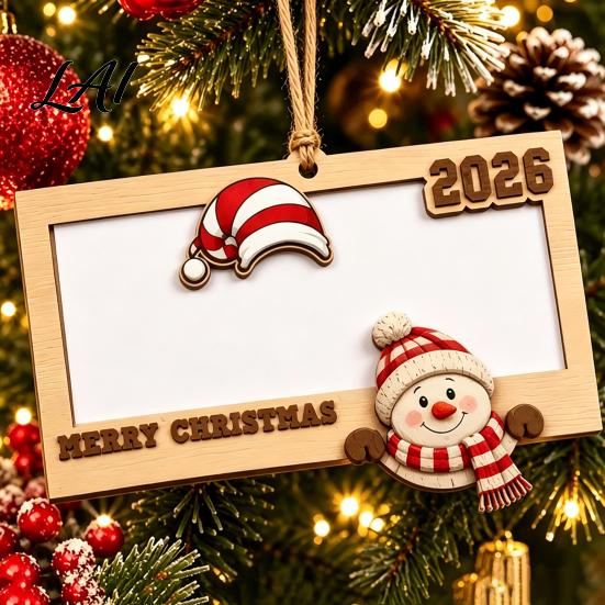 Hanging Ornament for Cash Gifts Wooden Christmas Money Holders Cash Holiday Gift Unique Tag Holder Ornaments Xmas Tree Home Party Supplies Creative