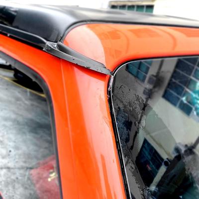 Hard Top Roof Rainwater Guard ABS Diverters Channel Slot Gutter for Jeep Wrangler JK JL 2007-2017 2018-2025 Drip Rail Extension