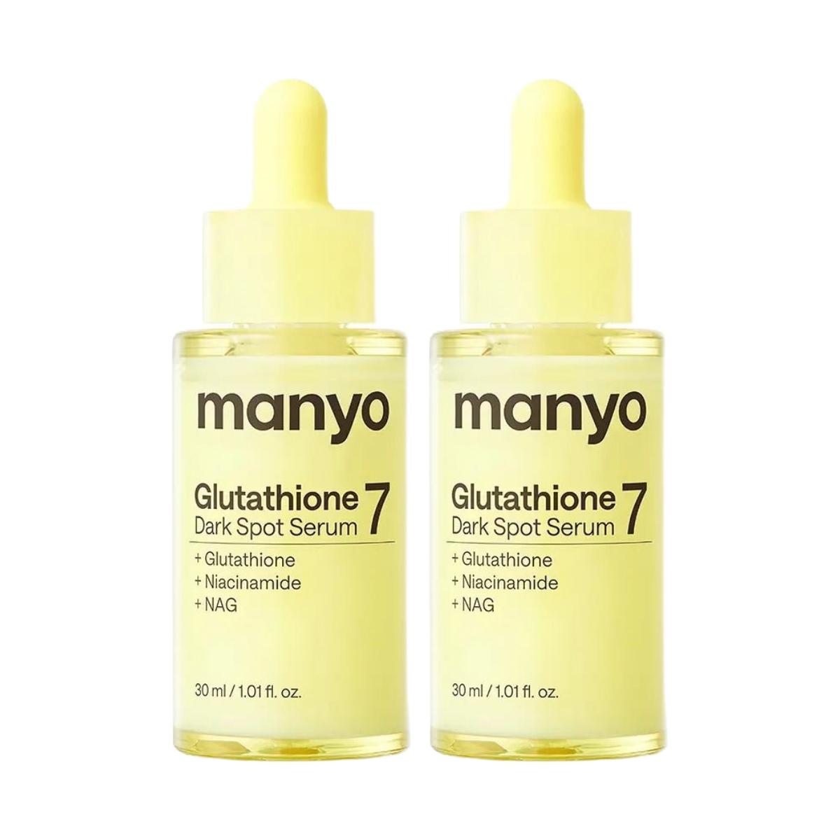 ma:nyo Glutathione 7 Dark Spot Brightening Serum Clear Glow Complex 30ml Dual Pack
