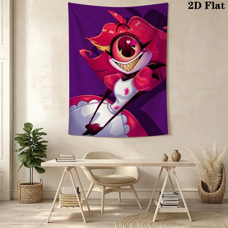 Hazbin Hotel Pattern Home Decor Tapestry, Wall Hanging, Decorative RV Wall Cloth.MGT0918371