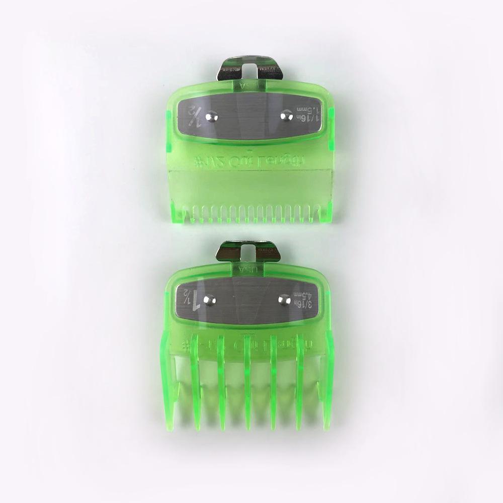 Colored Plastic Hair Clipper Comb Set - Trimmer Accessories for Salon Styling