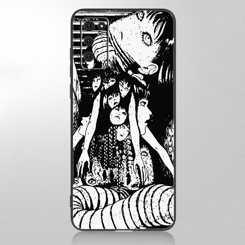 Anime Junji Ito Tees Horror Case For Samsung Galaxy A12 A02S A22 A32 A52 A72 A71 A51 A41 A31 A21 A11 A50 A70 A10S A20S Cover