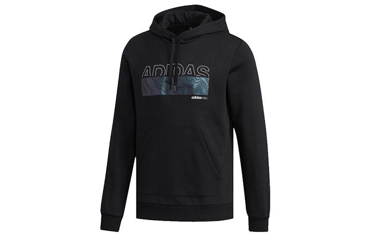 Adidas Neo Sweatshirts Men s Black Hooded Moderate Regular EI4459 S