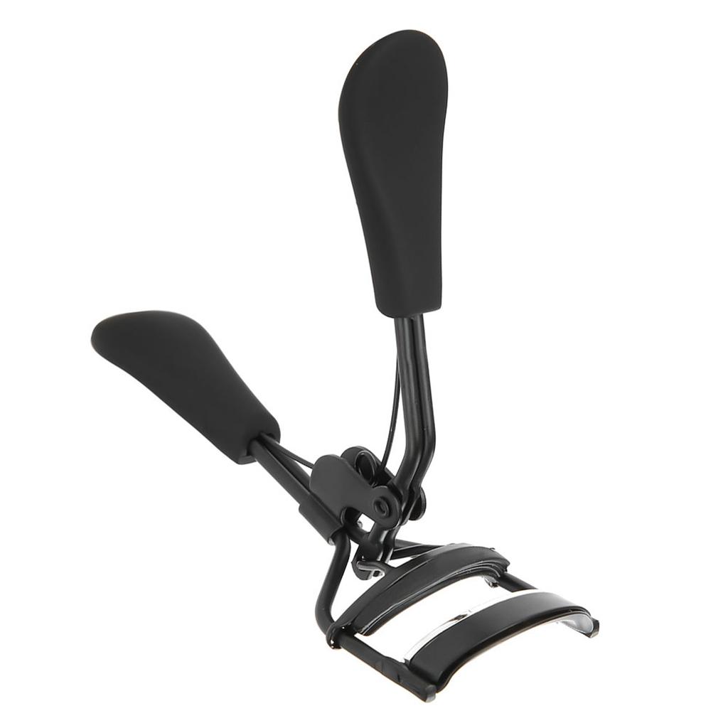 Professional Stainless Steel Eyelash Curler Silicone Ring Pad Eye Lash Curling Tool Black