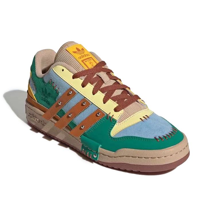 Melting Sadness X Adidas Forum Exhibit Low Puppet Costume - Tech Copper Unisex Sneakers Multi-Color Active-Gold Pale-Nude GW8725