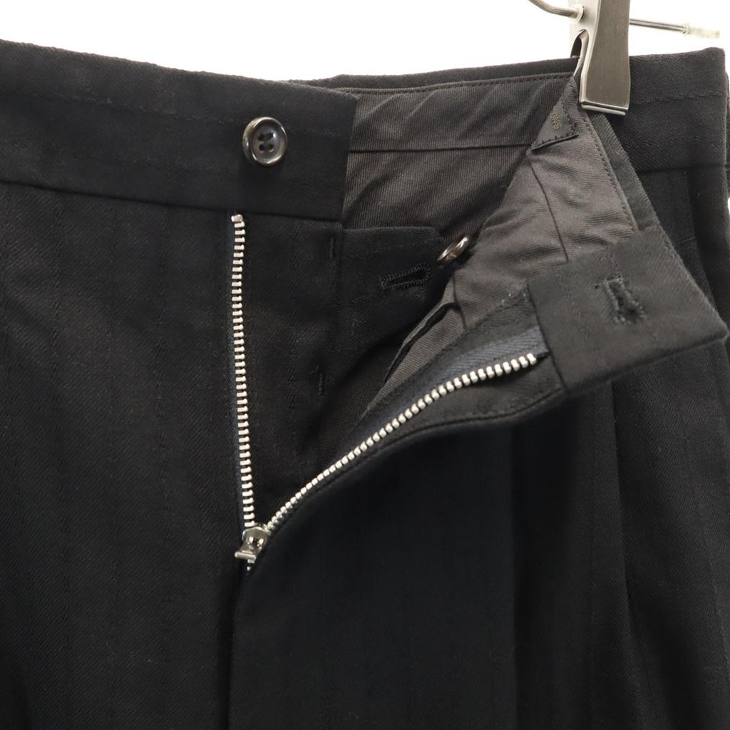 COMME des GARCONS HOMME 90s Made in Japan Wool Old Striped Pattern 2 tack Slacks pants Men's Used