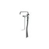 Low-pressure Chrome Single-bowl Kitchen Mixer with Hoses