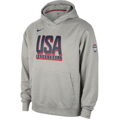 USA Practice Fleece Hoodie Dunkelgrau Heather/Obsidian Herren Streetwear FQ0308-063