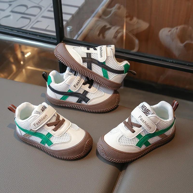 Fashion 2025 Children's Sneakers Boys Lightweight Breathable Sport Running Shoes Girls Soft Bottom Casual Shoes Student Shoes