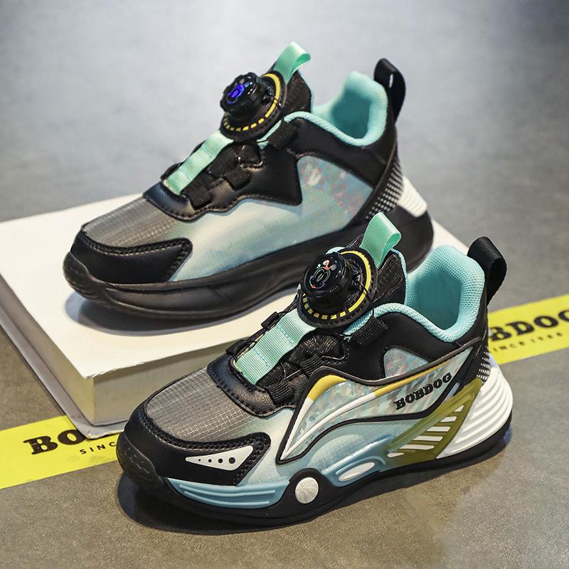 

Babu bean boys shock-absorbing basketball shoes boys new travel shoes primary school students leather shoes children s sports shoes 39