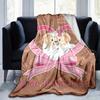 1pc, Duffy (12) Cozy Flannel Throw Blanket Perfect Gift for Bedroom, Living Room, Travel, Camping, Car