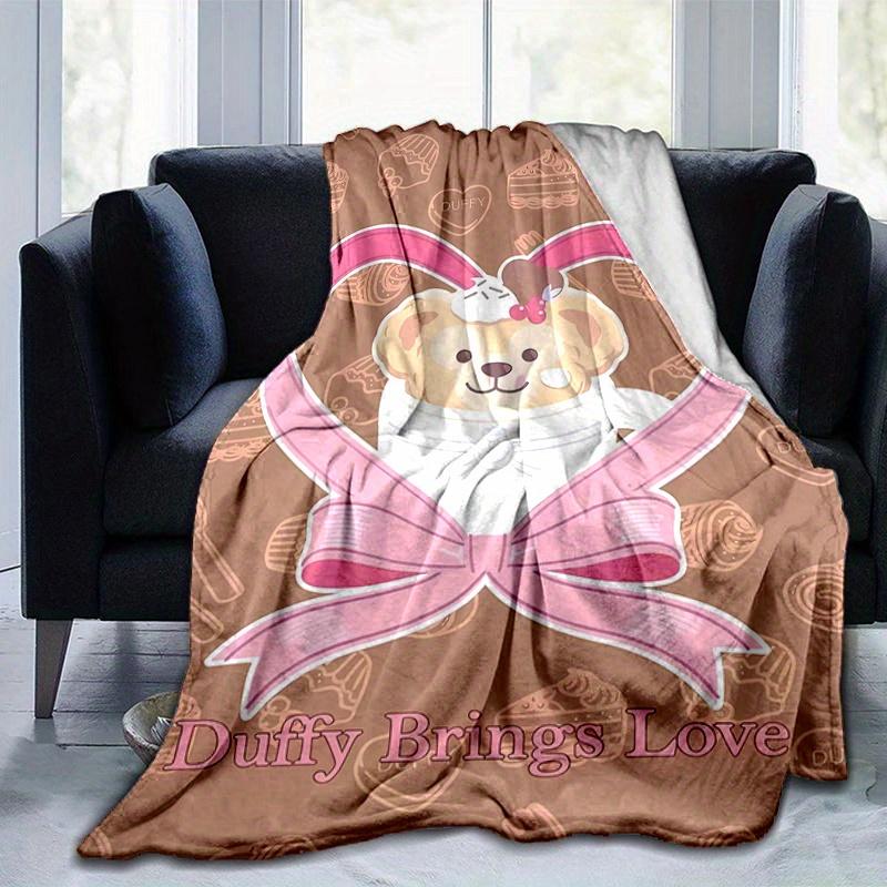 1pc, Duffy (12) Cozy Flannel Throw Blanket Perfect Gift for Bedroom, Living Room, Travel, Camping, Car