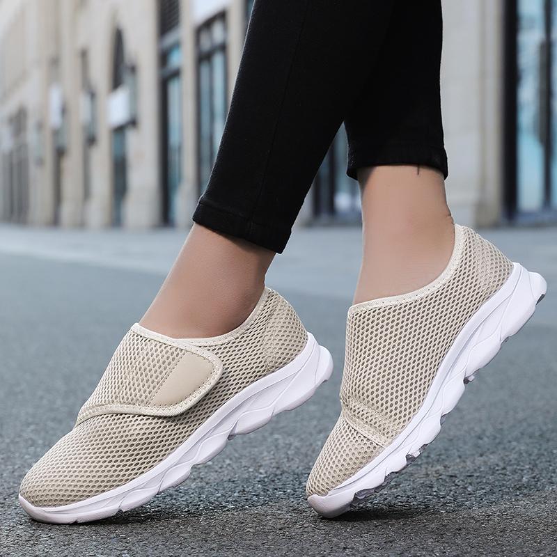 Unisex New Casual Orthopedics Wide Feet Swollen Sneakrs Men Walking Shoes Women Thumb Eversion Adjusting Soft Diabetic Shoes