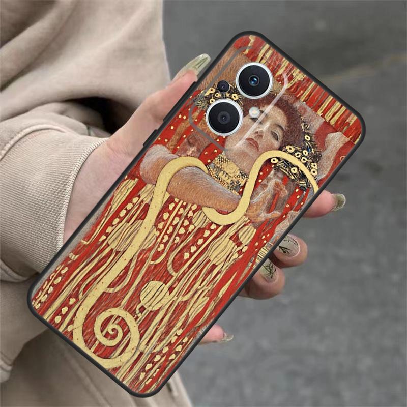 

The Kiss Gustav Klimt Painting Case For OPPO Reno 7 8 Lite 10 11 12 13 14 Pro 8T 12F 13F 14F OPPO Find X8 X6 X9 Pro Cover OPPO Find X9 Pro