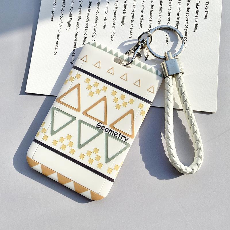 Waterproof Cartoon Plastic Card Cover Women's Kids Bus Credit ID Name Business Working Bank Card Badge Holder Protective Cover