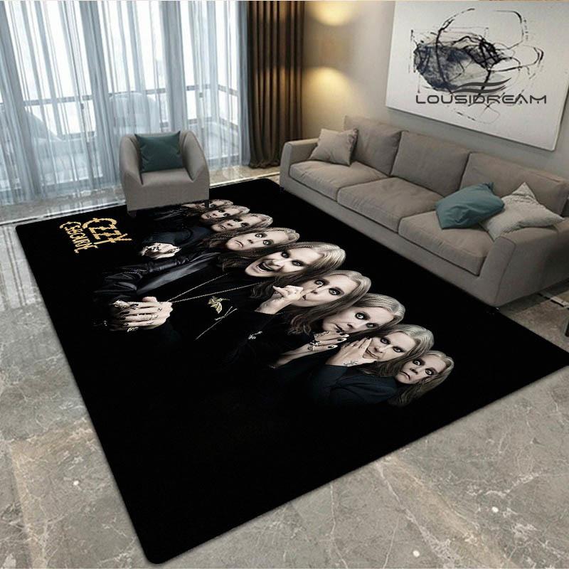 Tappeto stampato Ozzy Osbourne Soggiorno camera da letto tappeti antiscivolo Tappetino yoga zerbino Tappeto da esterno tappeto kawaii regalo di compleanno
