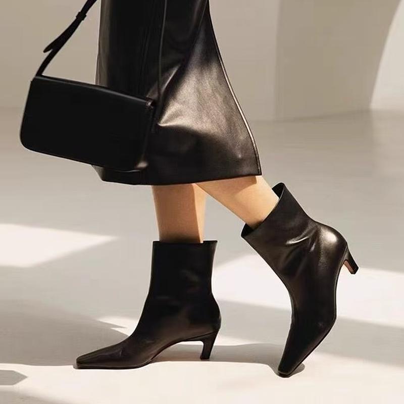 Mode Liyke Herbst Winter Warmhalten Kurzer Plüsch Mode Stiefel Für Frau Kleine Quadratische Zehe Niedrige Absätze Damen Bankettschuhe Stiefeletten