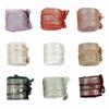 5 Yards Frayed Edged Satin Handmade Bronzing Ribbon for Wedding Invitation Bouquets Birthday Party DIY Decoration Gift 3Roll