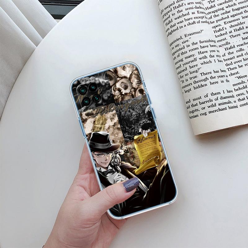Disney Twisted Wonderland Transparente Handyhülle für Samsung Galaxy A04 A04S A14 A23 A34 A54 M23 M33 M52 M53