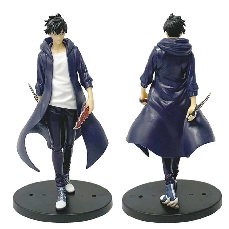Solo Leveling Shadow King Figure Sung Jinwoo Cheng Xiaoyu Handheld Model Desktop Ornament Anime Collection Model Gift