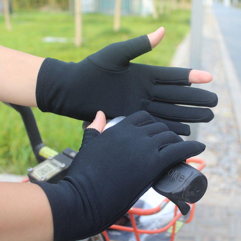 

Лыжные перчатки-подкладки Лыжные перчатки-подкладки Теплые Нескользящие перчатки С открытыми пальцами Тонкий Вельвет Эластичные Вождение Черный Серый Палец No Non Slip no velvet male Black