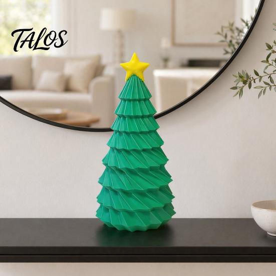 Christmas Tree Decor 3D Printed Figurine, Yellow Star Topper Statue, Mini Small Ornament Decoration for Home Office, Gift Xmas Holiday