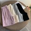 2025 Lato Damskie Szorty Casual o Średniej Długości z Wysokim Stanem i Szerokimi Nogawkami