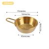 Stainless Steel Korean Style Multipurpose with Handle Bowl Cuisine Fruit Salad Bowl Induction Cooker Heatable