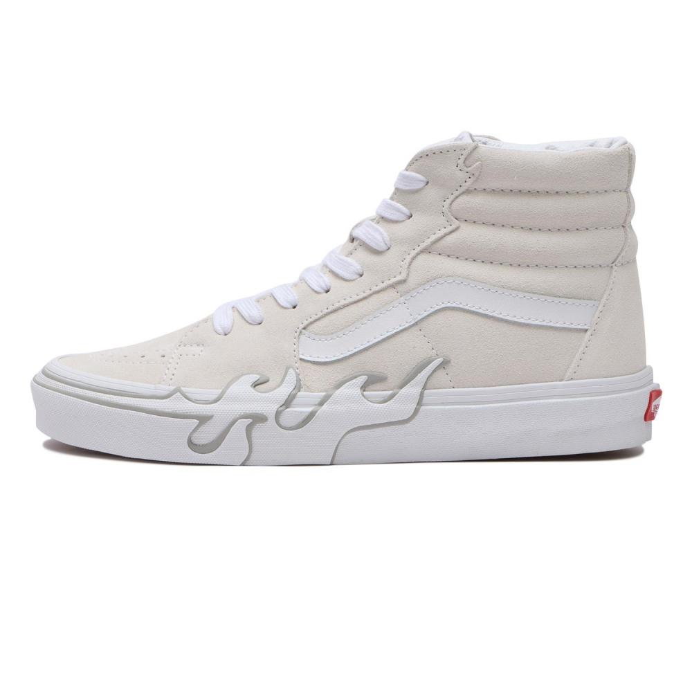 

VANS SKATE HIGH FLAME VN0005UJWWW SUEDE WHT WHT.