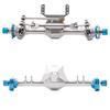 1/24 SCX24 Aluminum Front Rear Straight Axle With Hydraulic Steering Link for  SCX24 Deadbolt 90081 C10 JEEP Gladiator