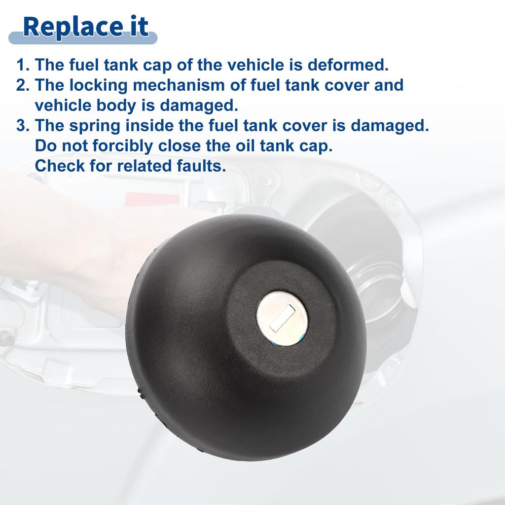 ACROPIX Plastic Locking Gas Cap for Renault Clio II/MK2 1998 2012 with Key Numbers: 7701471585/7701470950 3 Pack