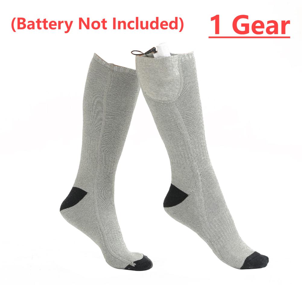 Winter Heating Socks Men Women Anti-Cold Thermal Heated Socks Outdoor Camping Hiking Skiing Long Socks (Battery Not Included)