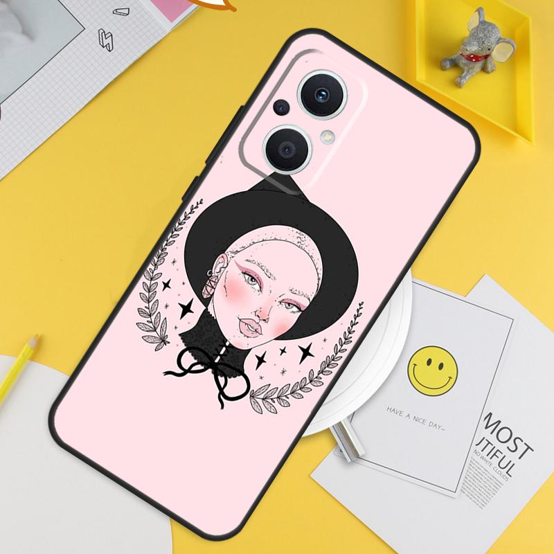 Girly Pastel Witch Goth Pattern For OPPO Reno 14F 13F 12F 11F 13 12 11 10 14 Pro 7 8 Lite 8T OPPO Find X5 X6 X8 X9 Pro Case