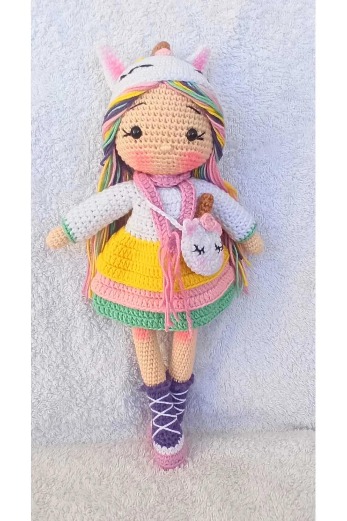 

Костюм Единорога для девочки Вязаная игрушка Амигуруми.Новогодний подарок.