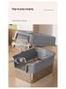 Odor-Proof Stainless Steel Enclosed Cat Litter Box with Anti-Splash Top Entry