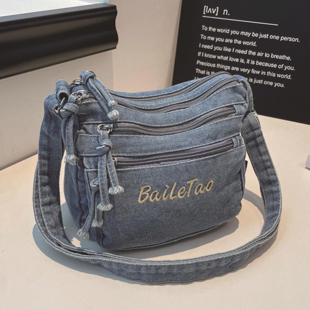 Umhängetasche, Trendig und Modisch, Lässiger Stil, Retro-Einschultertasche, Freizeit-Tasche