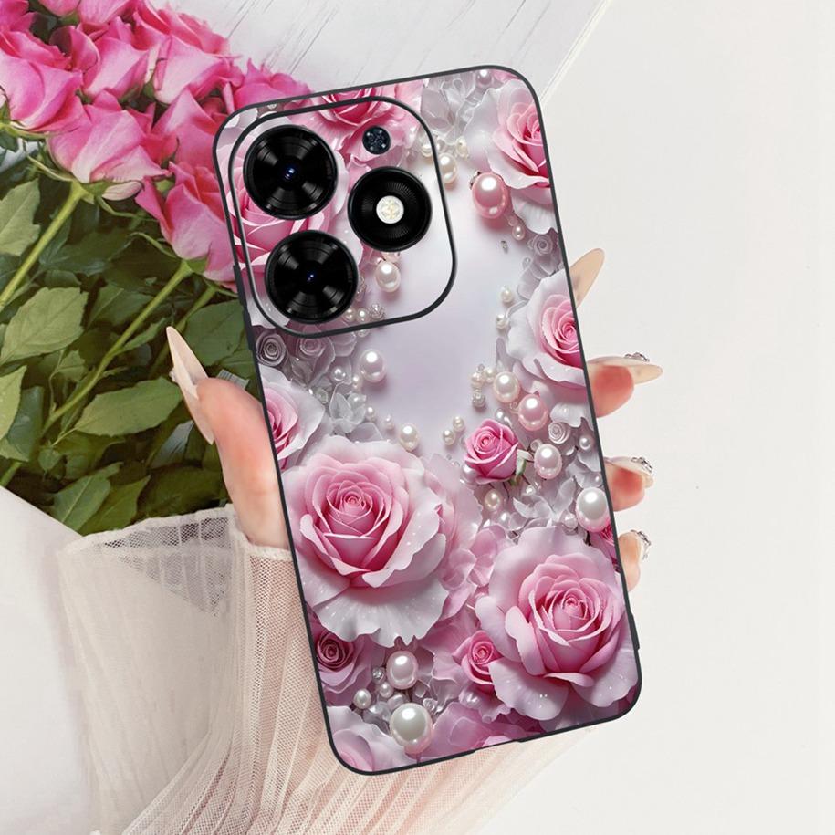 For Tecno Spark Go 2024 Case Spark 20 20C Shockproof Cover Fashion Butterfly TPU Soft Silicone Phone Shell For Tecno Pop 8 Funda