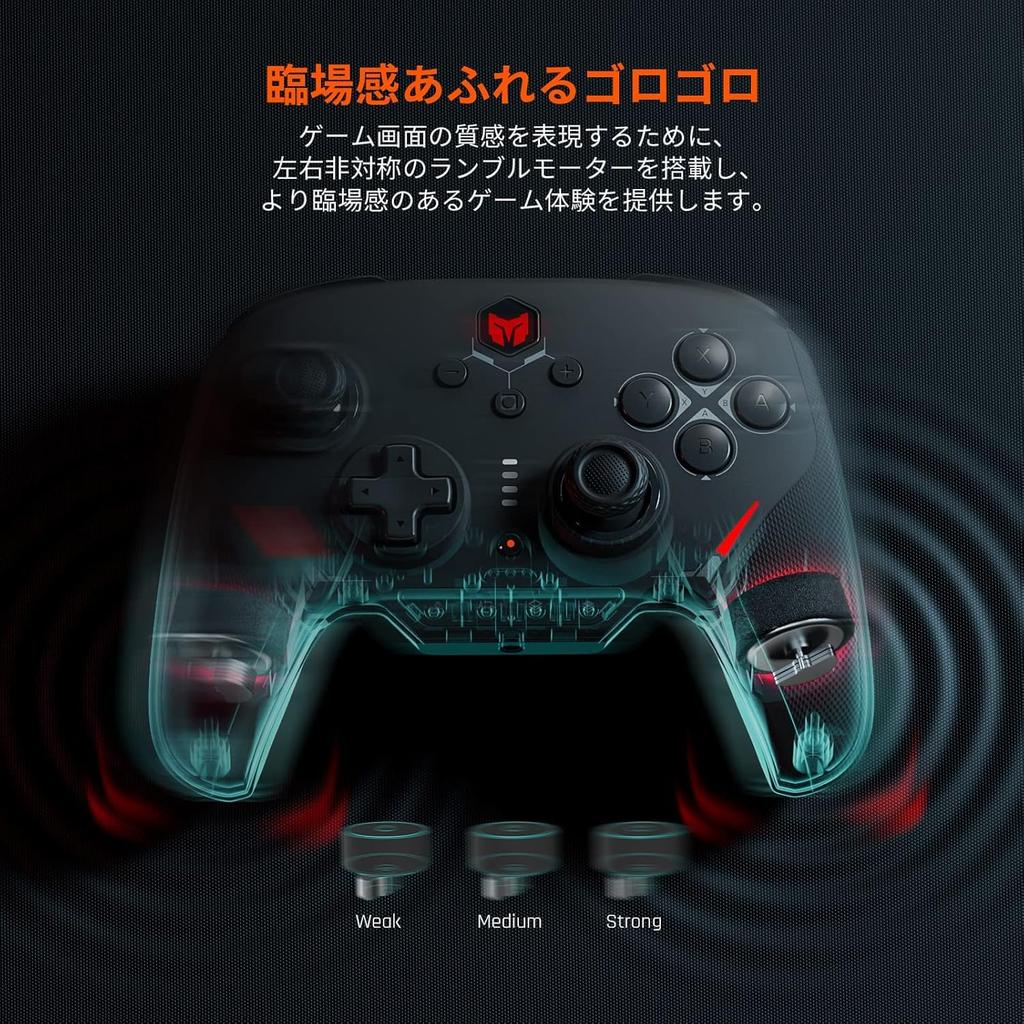 BIGBIG WON BLITZ Switch Controller with Macro Back Gyro HD NFC and Switch Includes Japanese Instruction Function, Buttons, 6-Axis Sensor, 3-Stage
